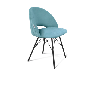 Обеденный стул SHT-ST34-1 / SHT-S37 (голубая пастель/черный муар) в Перми