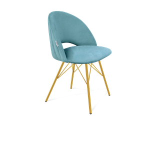 Обеденный стул SHT-ST34-1 / SHT-S37 (голубая пастель/золото) в Перми - предосмотр