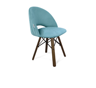 Обеденный стул SHT-ST34-1 / SHT-S70 (голубая пастель/темный орех/черный муар) в Перми