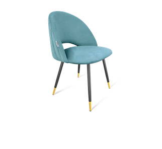 Обеденный стул SHT-ST34-1 / SHT-S95-1 (голубая пастель/черный муар/золото) в Перми