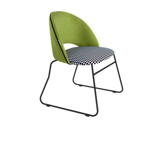 Обеденный стул SHT-ST34-3 / SHT-S167 (оливковый/гусиная лапка/черный муар) в Перми
