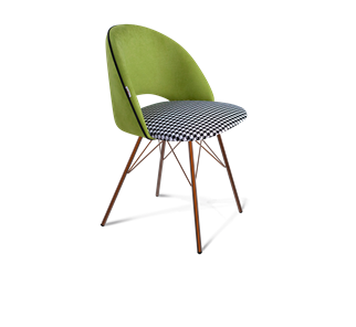 Обеденный стул SHT-ST34-3 / SHT-S37 (оливковый/гусиная лапка/медный металлик) в Перми