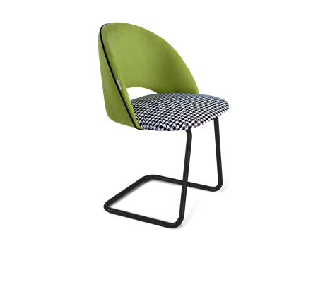 Обеденный стул SHT-ST34-3 / SHT-S45-1 (оливковый/гусиная лапка/черный муар) в Перми - изображение