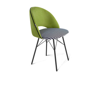 Обеденный стул SHT-ST34-3 / SHT-S64 (оливковый/гусиная лапка/черный муар) в Перми - предосмотр