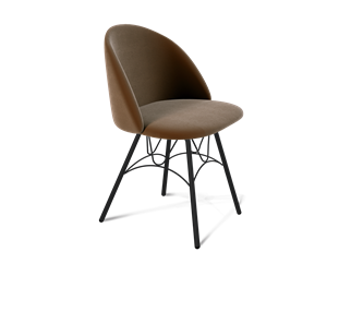 Обеденный стул SHT-ST35 / SHT-S100 (кофейный ликер/черный муар) в Перми