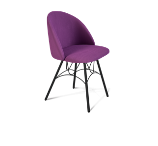 Обеденный стул SHT-ST35 / SHT-S100 (ягодное варенье/черный муар) в Березниках