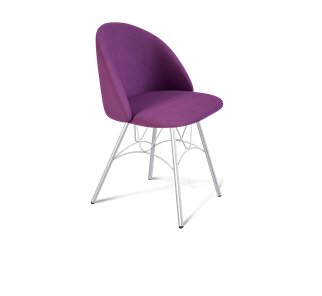 Обеденный стул SHT-ST35 / SHT-S100 (ягодное варенье/хром лак) в Перми