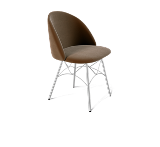 Обеденный стул SHT-ST35 / SHT-S107 (кофейный ликер/хром лак) в Перми