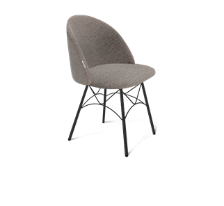 Обеденный стул SHT-ST35 / SHT-S107 (тростниковый сахар/черный муар) в Перми