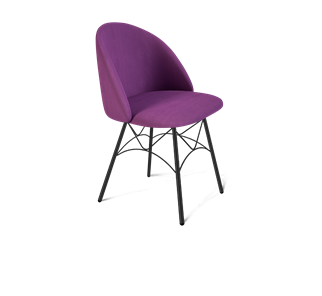 Обеденный стул SHT-ST35 / SHT-S107 (ягодное варенье/черный муар) в Березниках