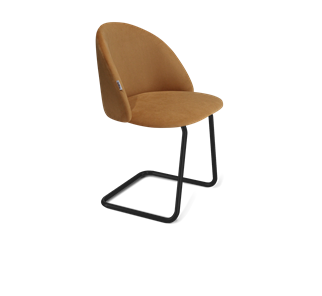 Обеденный стул SHT-ST35 / SHT-S45-1 (горчичный/черный муар) в Перми - предосмотр