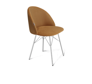 Обеденный стул SHT-ST35 / SHT-S64 (горчичный/хром лак) в Перми - предосмотр