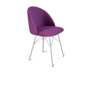 Обеденный стул SHT-ST35 / SHT-S64 (ягодное варенье/хром лак) в Перми