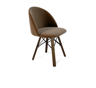 Обеденный стул SHT-ST35 / SHT-S70 (кофейный ликер/темный орех/черный муар) в Перми