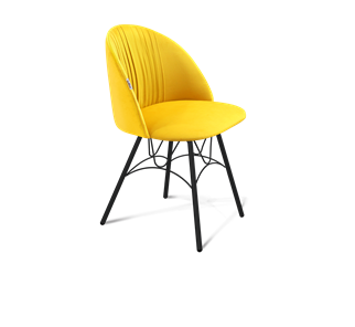 Обеденный стул SHT-ST35-1 / SHT-S100 (имперский жёлтый/черный муар) в Перми