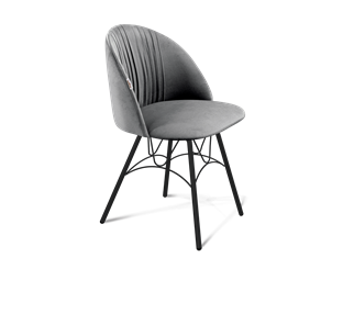 Обеденный стул SHT-ST35-1 / SHT-S100 (угольно-серый/черный муар) в Перми