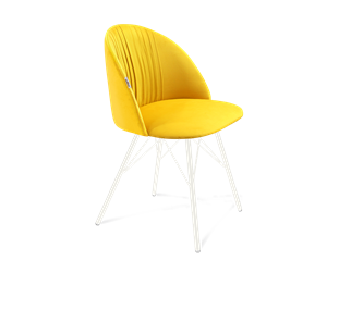 Обеденный стул SHT-ST35-1 / SHT-S37 (имперский жёлтый/белый муар) в Соликамске