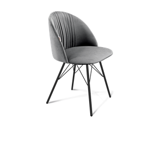 Обеденный стул SHT-ST35-1 / SHT-S37 (угольно-серый/черный муар) в Перми - предосмотр