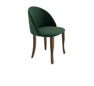 Обеденный стул SHT-ST35-2 / SHT-S122 (лиственно-зеленый/темный орех/черный муар) в Перми