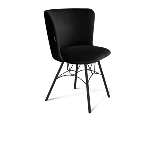 Обеденный стул SHT-ST36 / SHT-S100 (ночное затмение/черный муар) в Березниках