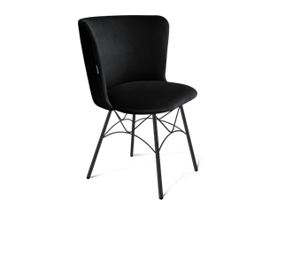 Обеденный стул SHT-ST36 / SHT-S107 (ночное затмение/черный муар) в Перми