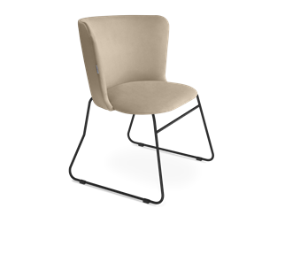 Обеденный стул SHT-ST36 / SHT-S145-2 (ванильный крем/черный муар) в Перми