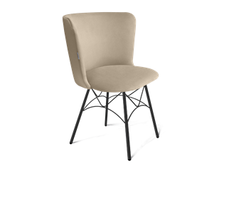 Обеденный стул SHT-ST36 / SHT-S107 (ванильный крем/черный муар) в Перми