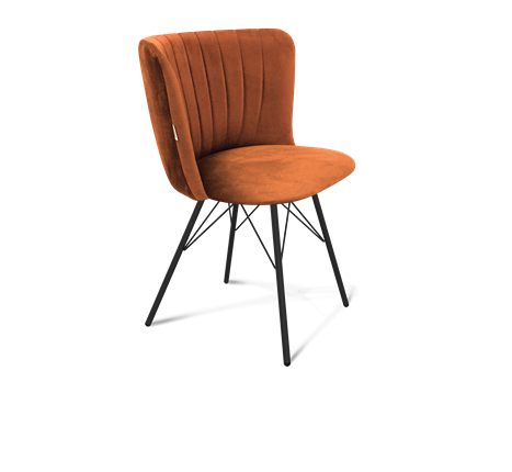 Обеденный стул SHT-ST36-1 / SHT-S37 (песчаная буря/черный муар) в Перми - изображение