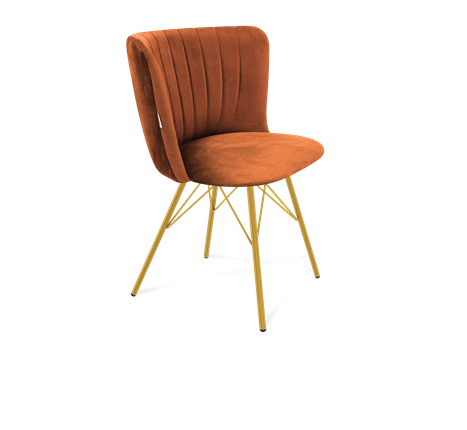 Обеденный стул SHT-ST36-1 / SHT-S37 (песчаная буря/золото) в Перми - изображение