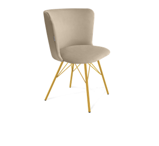 Обеденный стул SHT-ST36 / SHT-S37 (ванильный крем/золото) в Березниках