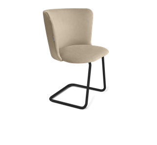 Обеденный стул SHT-ST36 / SHT-S45-1 (ванильный крем/черный муар) в Перми