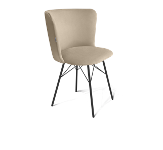 Обеденный стул SHT-ST36 / SHT-S64 (ванильный крем/черный муар) в Перми