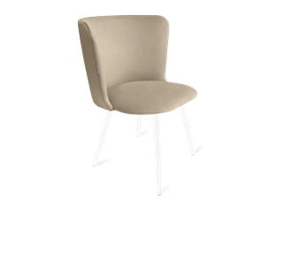 Обеденный стул SHT-ST36 / SHT-S95-1 (ванильный крем/белый муар) в Березниках