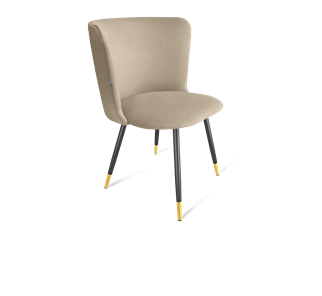 Обеденный стул SHT-ST36 / SHT-S95-1 (ванильный крем/черный муар/золото) в Перми