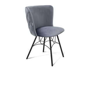 Обеденный стул SHT-ST36-3 / SHT-S100 (нейтральный серый/черный муар) в Перми