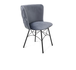 Обеденный стул SHT-ST36-3 / SHT-S107 (нейтральный серый/черный муар) в Перми