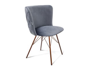Обеденный стул SHT-ST36-3 / SHT-S37 (нейтральный серый/медный металлик) в Перми