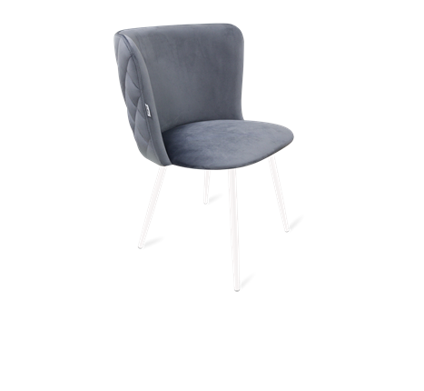 Обеденный стул SHT-ST36-3 / SHT-S95-1 (нейтральный серый/белый муар) в Перми - изображение