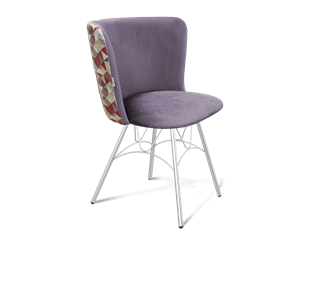 Обеденный стул SHT-ST36-4 / SHT-S100 (сумеречная орхидея/хром лак) в Перми