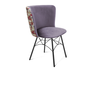 Обеденный стул SHT-ST36-4 / SHT-S107 (сумеречная орхидея/черный муар) в Перми