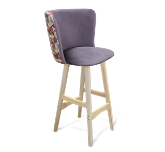 Барный стул SHT-ST36-4 / SHT-S65 (сумеречная орхидея/прозрачный лак) в Перми