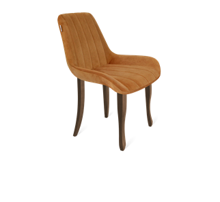 Обеденный стул SHT-ST37 / SHT-S122 (горчичный/темный орех/черный муар) в Перми