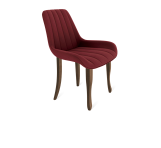 Обеденный стул SHT-ST37 / SHT-S122 (рубиновое вино/темный орех/черный муар) в Перми