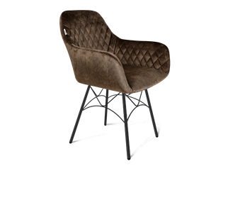 Обеденный стул SHT-ST38 / SHT-S107 (кофейный трюфель/черный муар) в Перми