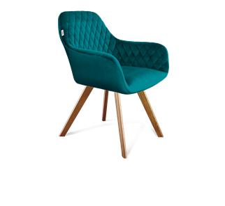 Обеденный стул SHT-ST38 / SHT-S39 (альпийский бирюзовый/светлый орех) в Перми - предосмотр