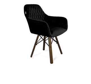 Обеденный стул SHT-ST38 / SHT-S70 (ночное затмение/темный орех/черный муар) в Перми - предосмотр