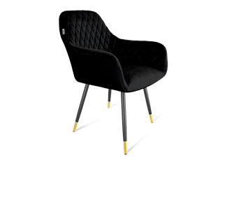 Обеденный стул SHT-ST38 / SHT-S95-1 (ночное затмение/черный муар/золото) в Перми - предосмотр
