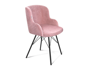 Обеденный стул SHT-ST39 / SHT-S37 (пыльная роза/черный муар) в Перми - предосмотр