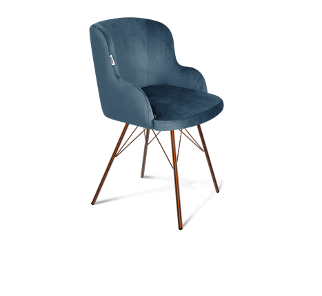 Обеденный стул SHT-ST39 / SHT-S37 (тихий океан/медный металлик) в Перми - изображение