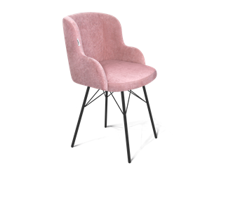 Обеденный стул SHT-ST39 / SHT-S64 (пыльная роза/черный муар) в Перми - предосмотр
